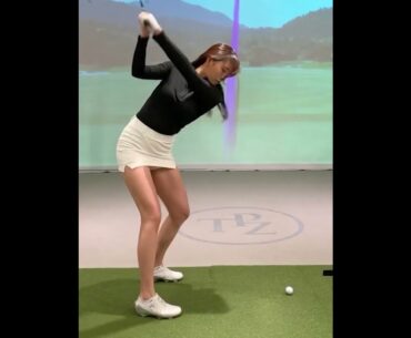 명품 백스윙탑포지션! KLPGA 프로 이한솔 미녀골퍼의 골프스윙!  #golfswing #golf
