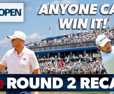 Round Two Recap 2024 U.S. Open: It's A Wide Open Race