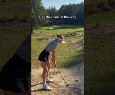 Grace Charis Hitting flagsticks