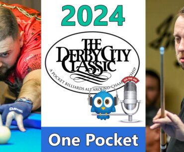 Skyler Woodward vs Justin Hall - One Pocket - 2024 Derby City Classic rd 6