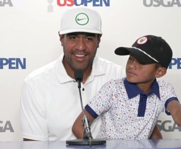 Tony Finau Sunday Flash Interview 2024 US Open Championship · Round 4