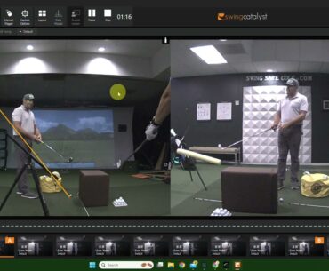 Padraig Harrington Double Overlap Grip - Two Fingers on Club Drill