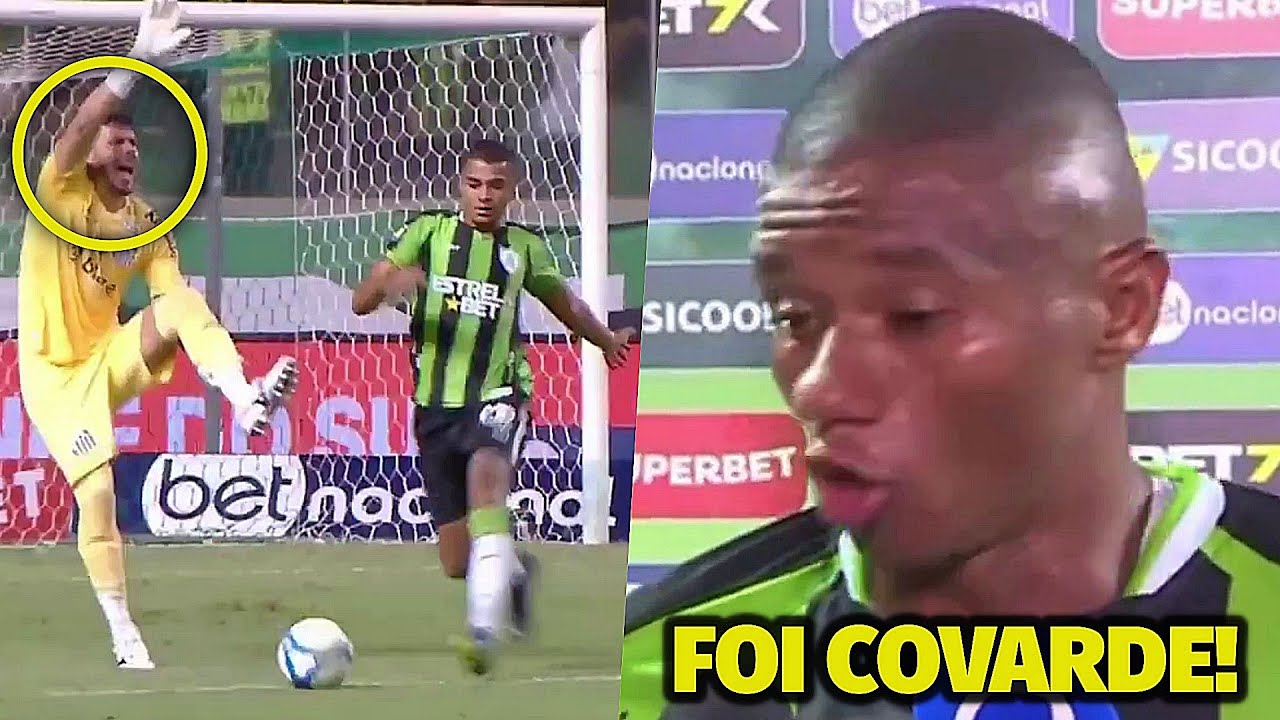 FAIR PLAY? Goleiro João Paulo se machuca e o atacante faz gol! América MG x Santos FAIR PLAY? Goleiro João Paulo se machuca e o atacante faz gol! América MG x Santos
