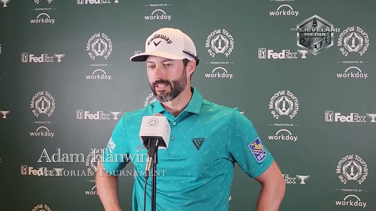 Adam Hadwin after his even round Saturday at the Memorial Tournament. He sits in 2nd at 6 under. Adam Hadwin after his even round Saturday at the Memorial Tournament. He sits in 2nd at 6 under.