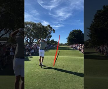Charl Schwartzel Hooks Drive at Liv Golf Adelaide