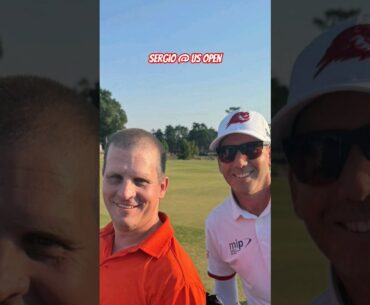 Sergio Garcia @ US Open after his round Friday! Super Nice! #shorts #golf #usopengolf #sergiogarcia