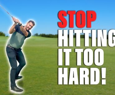 Create an Effortless Powerful Golf Swing without Hitting it Hard (Simple Drill)