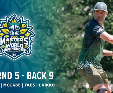 2024 PDGA Masters Disc Golf World Championships | MP40 R5B9 | Rovere, McCabe, Laikko, Faes