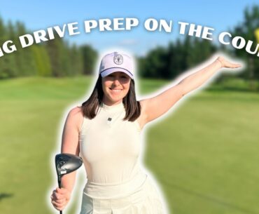 Long drive preparation on the golf course | Savannah Meyer-Clement