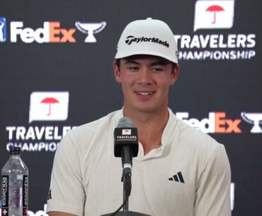 Michael Thorbjornsen Wednesday Press Conference 2024 Travelers Championship © USGA