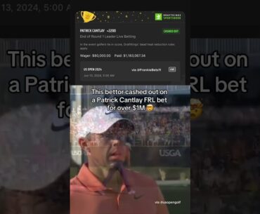 Rory McIlroy tied Cantlay at -5 on 18! GREATEST. CASHOUT. EVER. #rorymcilroy #usopengolf #golfing