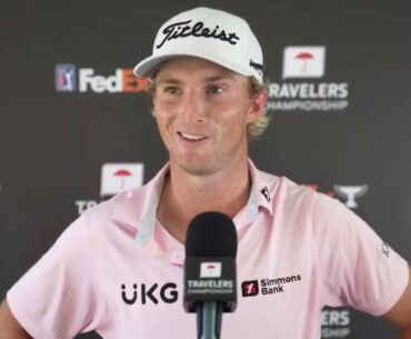 Will Zalatoris Thursday Flash Interview 2024 Travelers Championship © PGA Tour