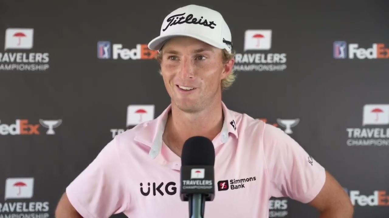 Will Zalatoris Thursday Flash Interview 2024 Travelers Championship © PGA Tour Will Zalatoris Thursday Flash Interview 2024 Travelers Championship © PGA Tour