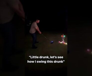 Bryson’s ripping drunk glow ball drives with the U.S. Open trophy by his side. (via larry_glick1 IG)