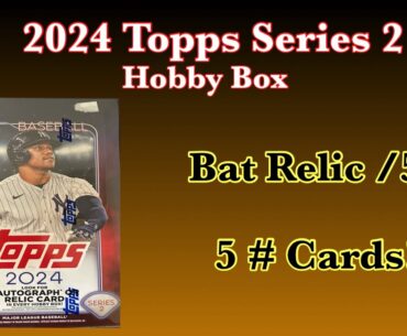 2024 Topps Series 2 Hobby Box! Gold All Star Bat Relic /50💥!