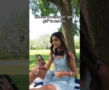the self proclaimed "girls girl" in real life: #shorts