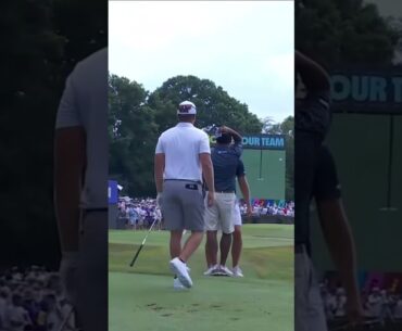 THIS close to a fan winning $100k. Great effort by Talor Gooch! #livgolf #shorts