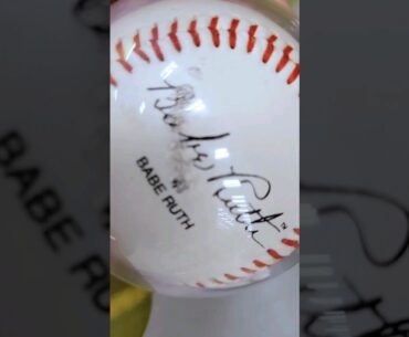 Florida Thrift Store Finds "Babe Ruth baseball, fake😠"