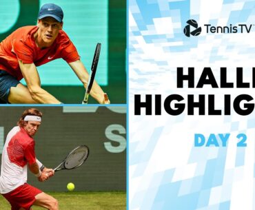 Sinner Plays Griekspoor; Zverev, Rublev & Tsitsipas In Action | Halle 2024 Highlights Day 2