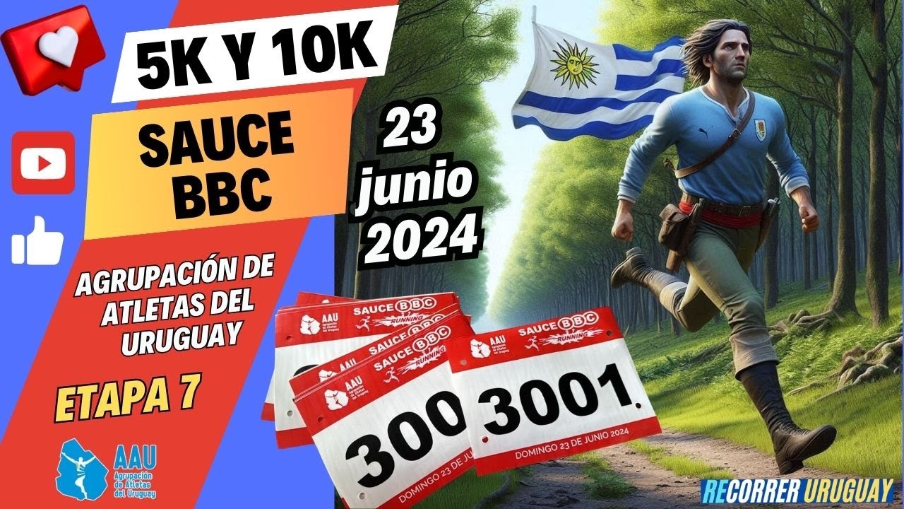 5k y 10k Sauce BBC (etapa 7 – Campeonato AAU – Sauce – Canelones, 23/jun/2024): info y más carreras 5k y 10k Sauce BBC (etapa 7 - Campeonato AAU - Sauce - Canelones, 23/jun/2024): info y más carreras