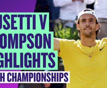 Through to the Final! | Highlights - Lorenzo Musetti v Jordan Thompson | cinch Championships 2024
