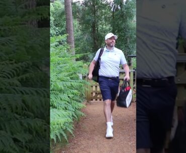 Arriving at the Tavistock shortgame area to set up for an AimPoint class