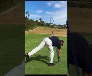 Tiger woods  golf swing down the line at the US Open #usopen  #golfswing #tigerwoods