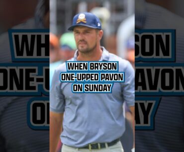 Bryson was hitting 3 clubs less than Pavon on Sunday 💀