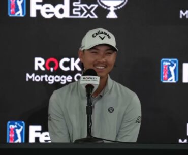 Min Woo Lee Tuesday Press Conference 2024 Rocket Mortgage Classic
