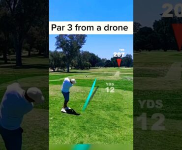 Drone Par 3 #Golf #shorts #sports #fyp #subscribe  #golfswing #golfer #reels #funny