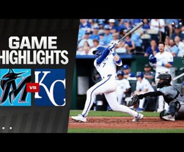 Marlins vs. Royals Game Highlights (6/25/24) | MLB Highlights