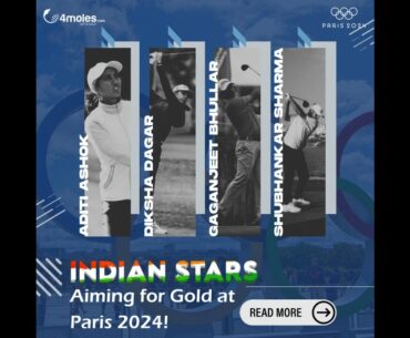 🏌️‍♀️Our Indian Stars are ready to shine at the @paris2024officiel Olympics 2024! 🌟 | #4moles.com
