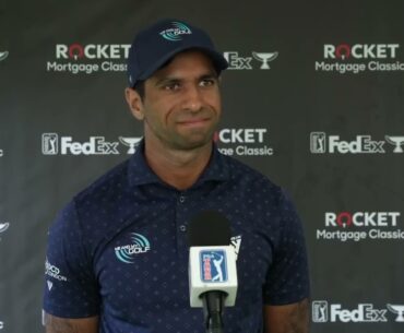 Aaron Rai Thursday Flash Interview 2024 Rocket Mortgage Classic