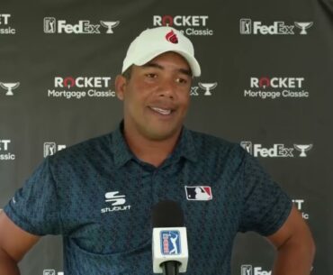 Entrevista a Jhonattan Vegas tras la primera ronda del Rocket Mortgage Classic 2024