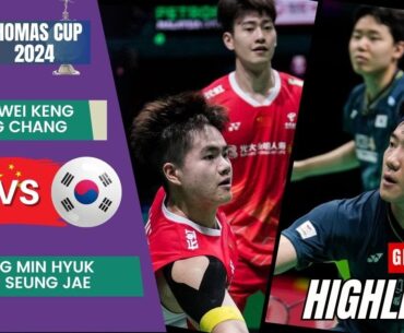 Liang/Wang (CHN) vs Kang /Seo (KOR) - Group Stage | Thomas Cup 2024