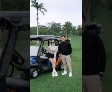 Denny Caknan dan Bella Bonita di lapangan golf Bontang #dennycaknan #bellabonita #shorts