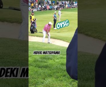 Hideki Matsuyama blasts one  while Jordan Spieth observes #OYSG