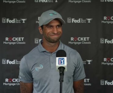 Aaron Rai Friday Flash Interview 2024 Rocket Mortgage Classic © PGA Tour