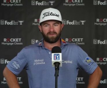 Cameron Young Friday Flash Interview 2024 Rocket Mortgage Classic © PGA Tour