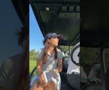 what's in my golf bag? (golf girlie edition) #golf #golfgirls #girlswhogolf #skincare #spf