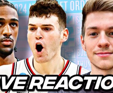 Live Reacting to the 2024 NBA Draft