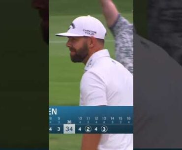 Van Rooyen finds a little luck on hole 13 🍀🏌