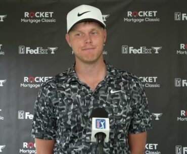 Cam Davis Friday Flash Interview 2024 Rocket Mortgage Classic © PGA Tour