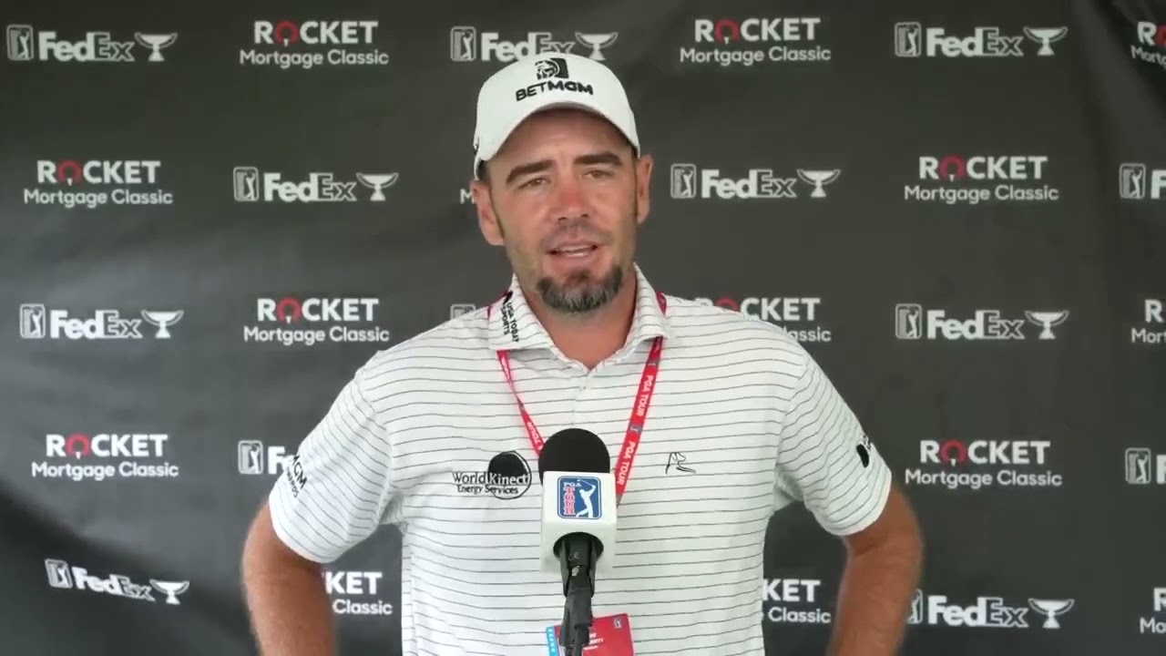 Troy Merritt Friday Flash Interview 2024 Rocket Mortgage Classic © PGA Tour Troy Merritt Friday Flash Interview 2024 Rocket Mortgage Classic © PGA Tour