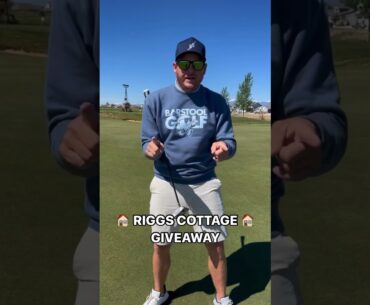 🏠 RIGGS COTTAGE GIVEAWAY 🏠  Book at least 1 round of golf on the Barstool Golf Time app to enter.