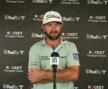 Cameron Young Saturday Flash Interview 2024 Rocket Mortgage Classic © PGA Tour