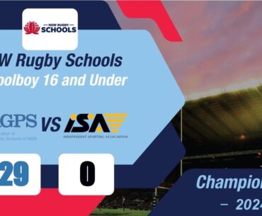 GPS Pres XV A vs ISA Gold - U16 NSW Rugby Schools Schoolboys - Game 1