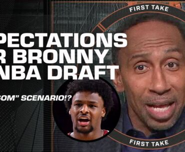 ALL EYES ON L.A. 👀 Stephen A.'s WARNING to JJ Redick if Lakers draft Bronny James 😮 | First Take