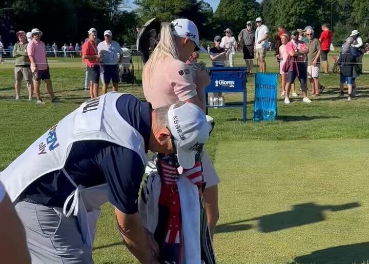 👱🏻‍♀️🚬  #DART SZN — World #8 Charley Hull was seen ripping a casual mid round dart at the U.S. Women’s Open 😲