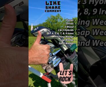 How to order golf clubs inside the bag #golf #golfbag #golfclub #golfvideo
